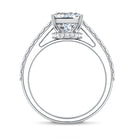 Rosec Jewels-3 Carat Radiant Cut Lab Grown Diamond Hidden Halo Engagement Ring with IGI Certificate