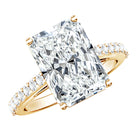 Rosec Jewels-IGI Certified 5 Carat Lab Grown Diamond Solitaire Radiant Cut Engagement Ring