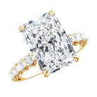 Rosec Jewels-Radiant Cut Lab Grown Diamond Huge Engagement Ring 5 Carat IGI Certified