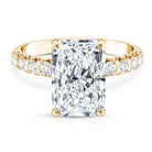 Rosec Jewels-Radiant Cut Lab Grown Diamond Huge Engagement Ring 5 Carat IGI Certified