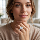 IGI Certified 3 Carat Radiant Cut Lab Grown Diamond Side Stone Engagement Ring Lab - ( E-VS1 ) - Rosec Jewels
