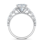 IGI Certified Radiant Cut Lab Grown Diamond 5 Carat Huge Engagement Ring with Side Stones Lab - ( E-VS1 ) - Rosec Jewels