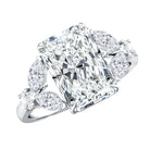 4 Carat Radiant Cut Lab Grown Diamond Split Shank Engagement Ring IGI Certified Lab - ( E-VS1 ) - Rosec Jewels