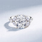 4 Carat Radiant Cut Lab Grown Diamond Split Shank Engagement Ring IGI Certified Lab - ( E-VS1 ) - Rosec Jewels