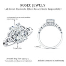 Rosec Jewels-IGI Certified 3 Carat Radiant Cut Lab Diamond Knot Engagement Ring