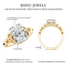 IGI Certified 3 Carat Radiant Cut Lab Diamond Knot Engagement Ring Lab - ( E-VS1 ) - Rosec Jewels