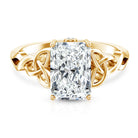 Rosec Jewels-IGI Certified 3 Carat Radiant Cut Lab Diamond Knot Engagement Ring