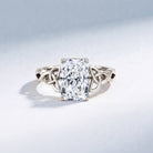Radiant Cut 4 Carat Lab Diamond Celtic Knot Engagement Ring with IGI Certificate Lab - ( E-VS1 ) - Rosec Jewels