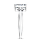 Rosec Jewels-IGI Certified 2 Carat Lab Grown Diamond Radiant Cut Engagement Ring with Bow