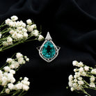 Rosec Jewels-Vintage Inspired 2.5 Carat Lab Grown Emerald and Diamond Statement Engagement Ring