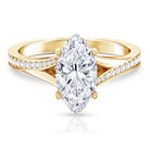 Rosec Jewels-2 Carat IGI Certified Lab Grown Diamond Marquise Engagement Ring with Split Shank