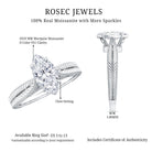 IGI Certified Vintage Looking Engraved Engagement Ring with 1 Carat Marquise Lab Diamond Lab - ( E-VS1 ) - Rosec Jewels