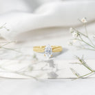IGI Certified Vintage Looking Engraved Engagement Ring with 1 Carat Marquise Lab Diamond Lab - ( E-VS1 ) - Rosec Jewels