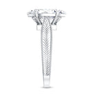 Rosec Jewels-IGI Certified Antique Looking 2 Carat Marquise Lab Diamond Engagement Ring with Engraved Shank