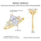 Rosec Jewels-IGI Certified 1 Carat Lab Grown Diamond Marquise Engagement Ring with Split Shank