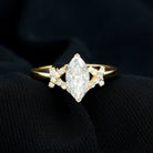 Rosec Jewels-IGI Certified 1 Carat Lab Grown Diamond Marquise Engagement Ring with Split Shank