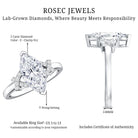 Rosec Jewels-Marquise Cut IGI Certified Lab Grown Diamond Statement Engagement Ring 2 Carat