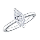 Rosec Jewels-Classic Marquise Cut Lab Grown Diamond 1 Carat Engagement Ring with IGI Certificate