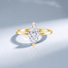 Classic Marquise Cut Lab Grown Diamond 1 Carat Engagement Ring with IGI Certificate Lab - ( E-VS1 ) - Rosec Jewels