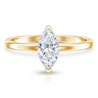 Rosec Jewels-Classic Marquise Cut Lab Grown Diamond 1 Carat Engagement Ring with IGI Certificate