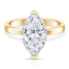 Rosec Jewels-2 Carat Lab Grown Diamond Marquise Engagement Ring with IGI Certificate