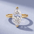 IGI Certified 4 Carat Marquise Lab Grown Diamond Solitaire Engagement Ring Lab - ( E-VS1 ) - Rosec Jewels