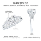 Rosec Jewels-2 Carat Heart Shape Lab Diamond Statement Engagement Ring IGI Certified