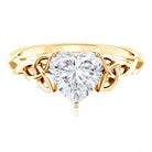 Rosec Jewels-IGI Verified 2 Carat Heart Shape Lab Grown Diamond Celtic Engagement Ring