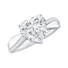 Rosec Jewels-IGI Certified 2 Carat Lab Grown Diamond Heart Shaped Engagement Ring