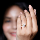 Rosec Jewels-IGI Verified 2 Carat Lab Grown Diamond Heart Engagement Ring with Braided Shank