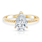 Rosec Jewels-Pear Shaped 2 Carat Lab Grown Diamond Solitaire Engagement Ring IGI Certified