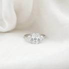 Rosec Jewels-IGI Graded 4 Carat Elongated Cushion Cut Lab Diamond Engagement Ring