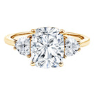 Rosec Jewels-IGI Graded 4 Carat Elongated Cushion Cut Lab Diamond Engagement Ring