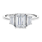 Rosec Jewels-2 Carat IGI Authenticated Lab Grown Diamond Three Stone Engagement Ring