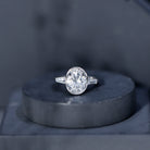 Rosec Jewels-IGI Certified 3 Carat Solitaire Lab Grown Diamond Oblong Engagement Ring