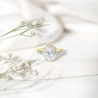 Rosec Jewels-IGI Certified 3 Carat Solitaire Lab Grown Diamond Oblong Engagement Ring