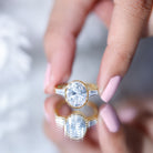 Rosec Jewels-IGI Certified 3 Carat Solitaire Lab Grown Diamond Oblong Engagement Ring
