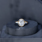 Rosec Jewels-IGI Certified 3 Carat Solitaire Lab Grown Diamond Oblong Engagement Ring