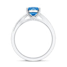 Rosec Jewels-IGI Certified 2 Carat Lab Grown Blue Diamond Split Shank Engagement Ring