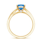 Rosec Jewels-IGI Certified 2 Carat Lab Grown Blue Diamond Split Shank Engagement Ring
