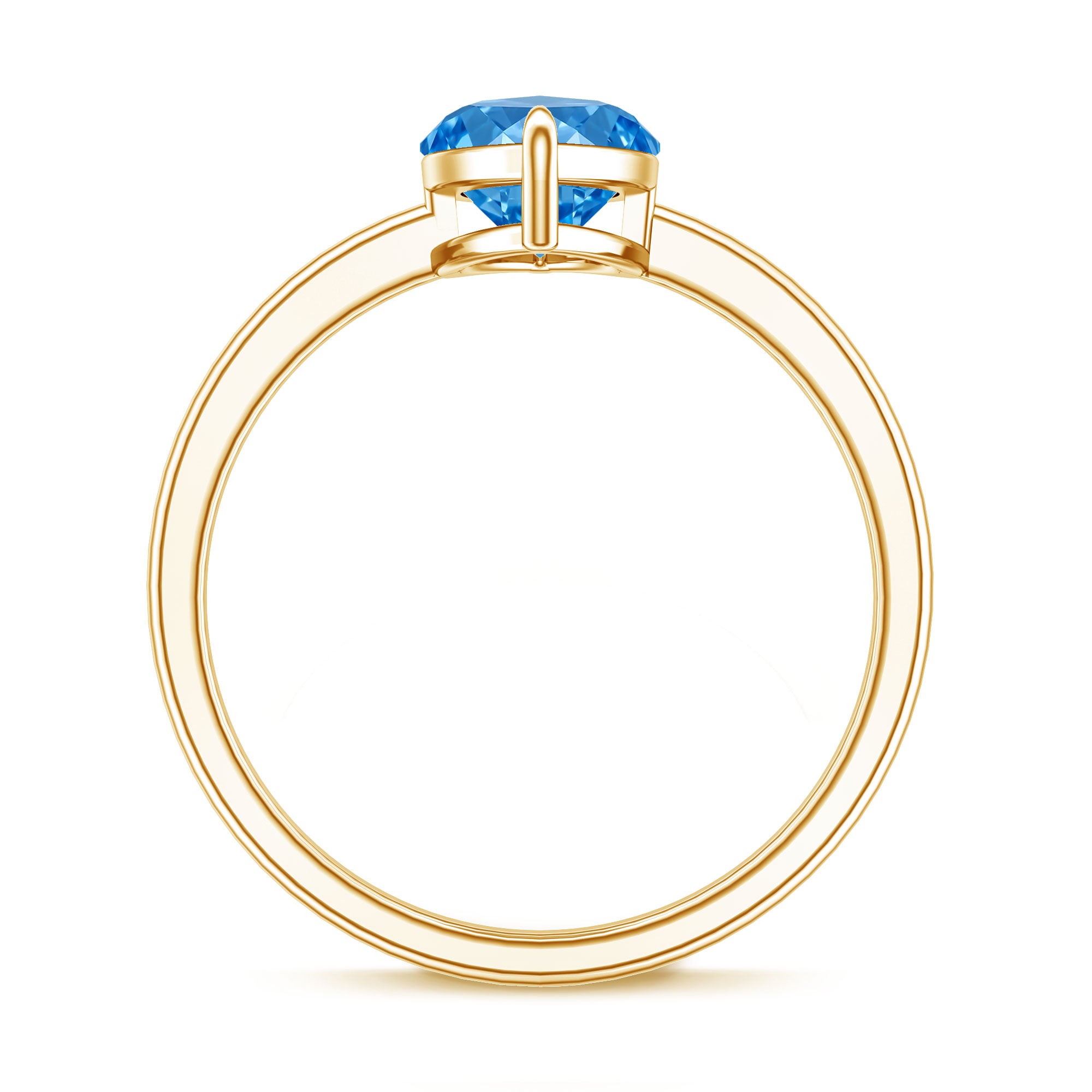 Rosec Jewels-2 Carat Marquise Cut Engagement Ring with IGI Certified Lab Grown Blue Diamond