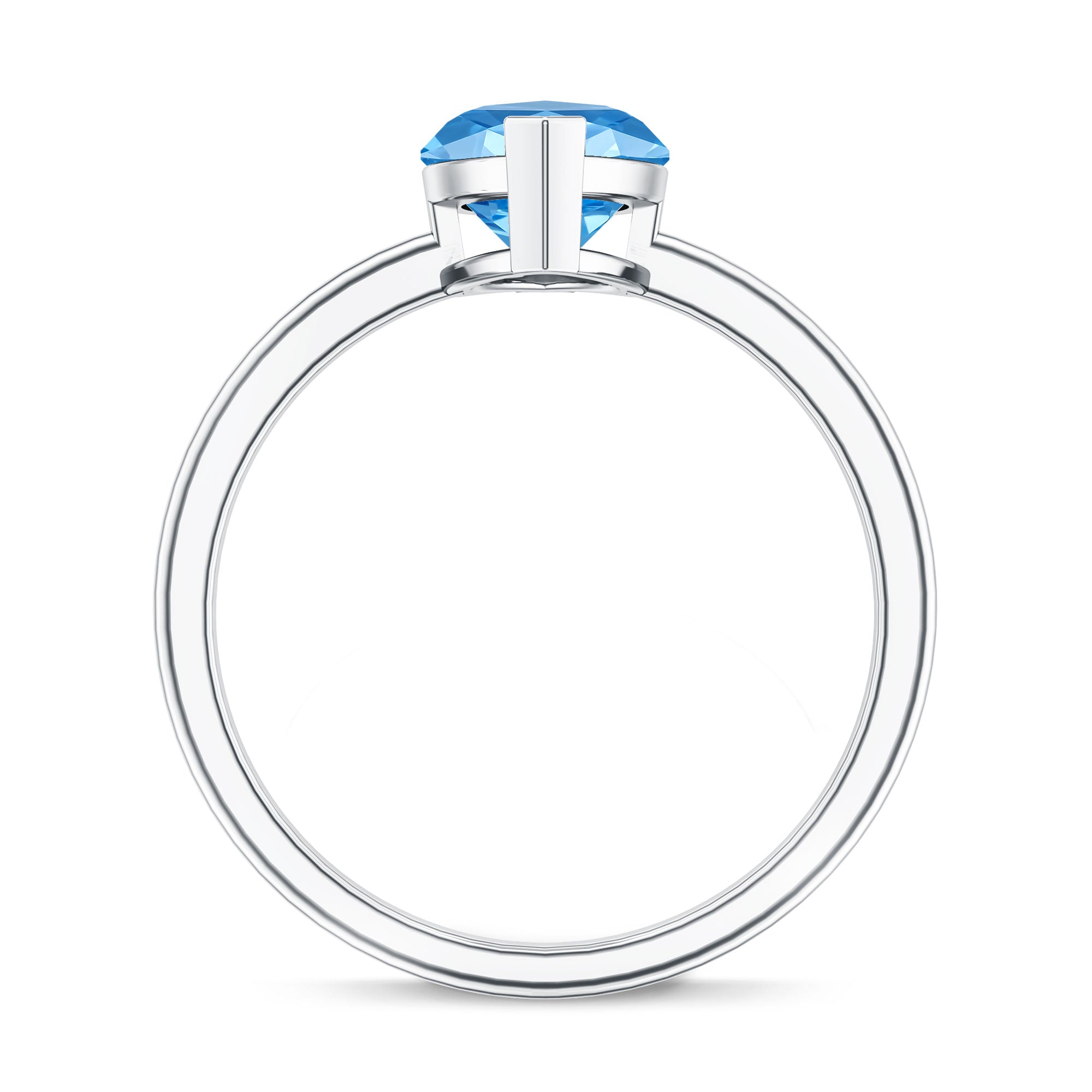 Rosec Jewels-IGI Certified 4 Carat Engagement Ring with Solitaire Marquise Cut Lab Grown Blue Diamond