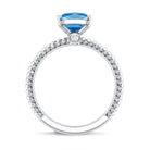 Rosec Jewels-IGI Certified 3 Carat Lab Grown Blue Diamond Solitaire Engagement Ring Marquise