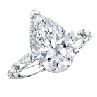 Rosec Jewels-IGI Certified 4 Carat Huge Lab Grown Diamond Pear Shaped Engagement Ring