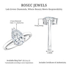 Rosec Jewels-IGI Certified Lab Grown 2 Carat Diamond Pear Engagement Ring Solitaire