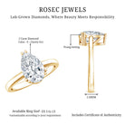 Rosec Jewels-IGI Certified Lab Grown 2 Carat Diamond Pear Engagement Ring Solitaire