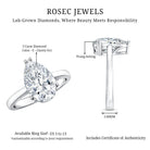 Rosec Jewels-Pear Shape IGI Certified 3 Carat Lab Grown Diamond Solitaire Engagement Ring