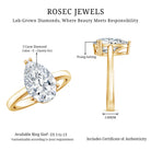 Rosec Jewels-Pear Shape IGI Certified 3 Carat Lab Grown Diamond Solitaire Engagement Ring