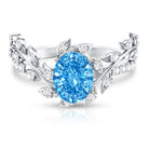 Rosec Jewels-Nature Inspired 2 Carat Lab Grown Diamond Vine Engagement Ring with IGI Certificate