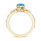 Rosec Jewels-Nature Inspired 2 Carat Lab Grown Diamond Vine Engagement Ring with IGI Certificate
